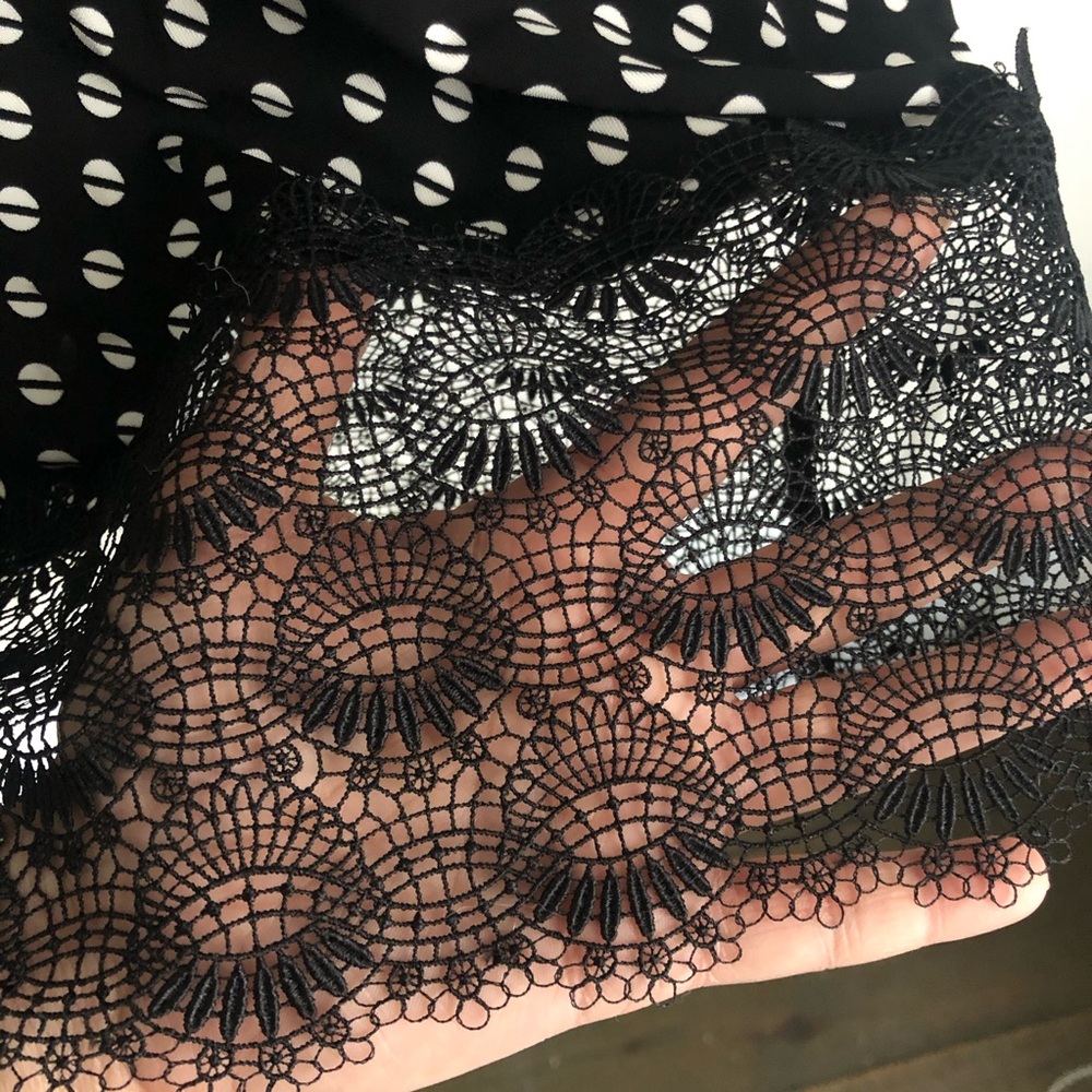 NWOT Michael Kors Lace-Trimmed Printed Stretch-Jersey Dress - Picture 10 of 10